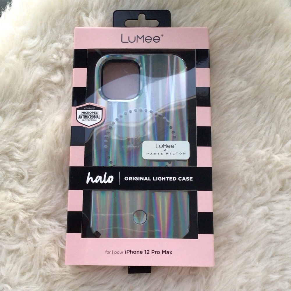 Lumee Halo by Paris Hilton Lighted Cell Phone Case for iPhone 12 Pro Max- NWT